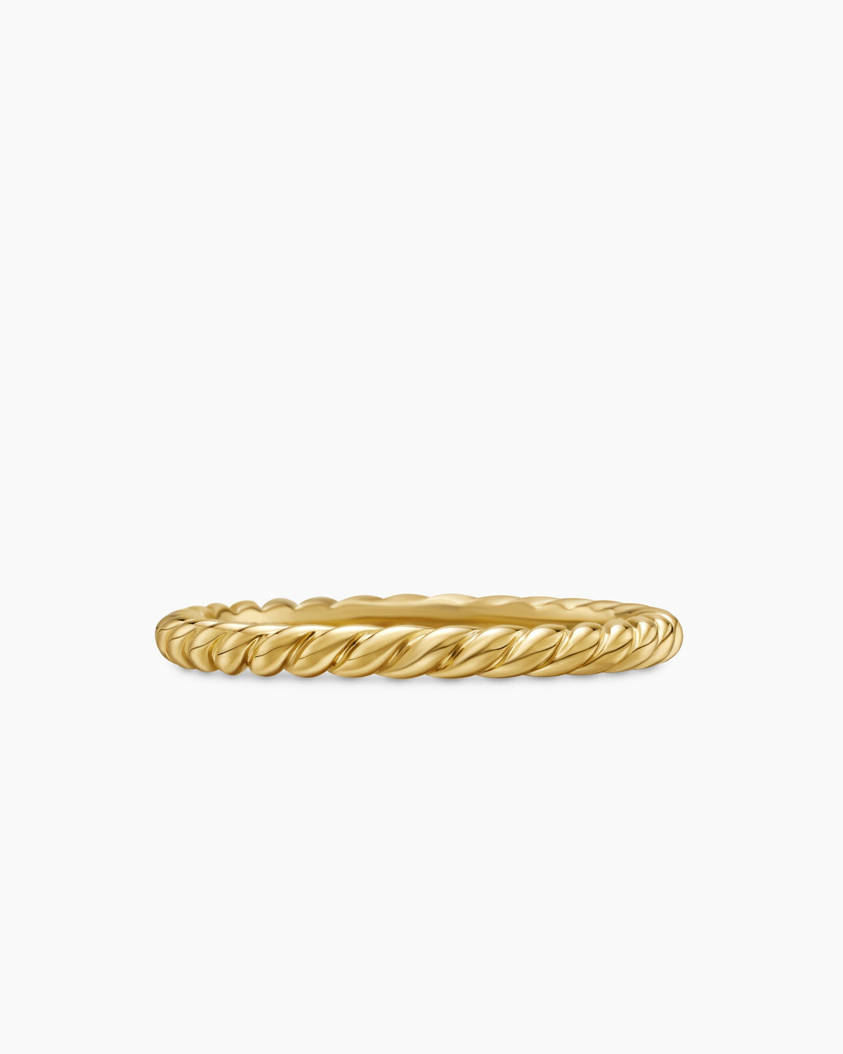 DY Cable Band Ring in 18K Yellow Gold, 2mm