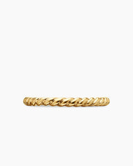 DY Cable Band Ring in 18K Yellow Gold, 3mm