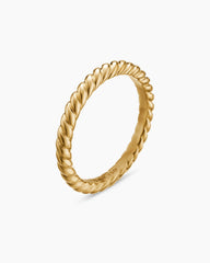 DY Cable Band Ring in 18K Yellow Gold, 2.45mm