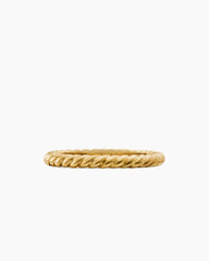 DY Cable Band Ring in 18K Yellow Gold, 2.45mm