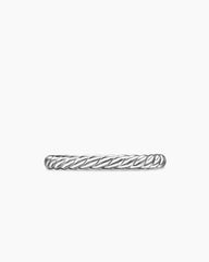 DY Cable Band Ring in Platinum, 2.45mm