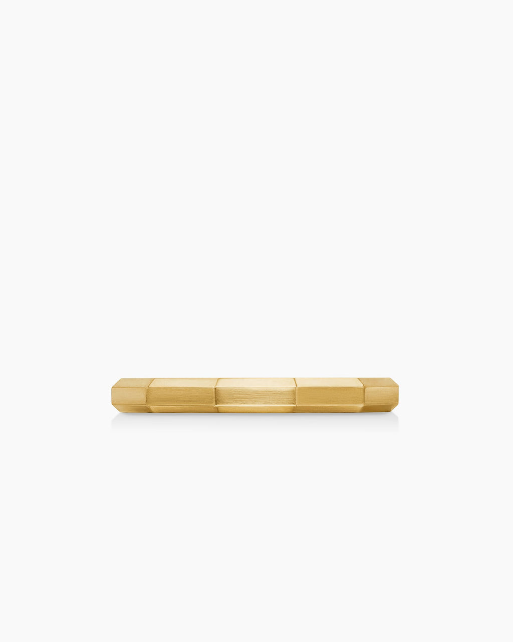 DY Delaunay Faceted Band Ring in 18K Yellow Gold, 2.5mm