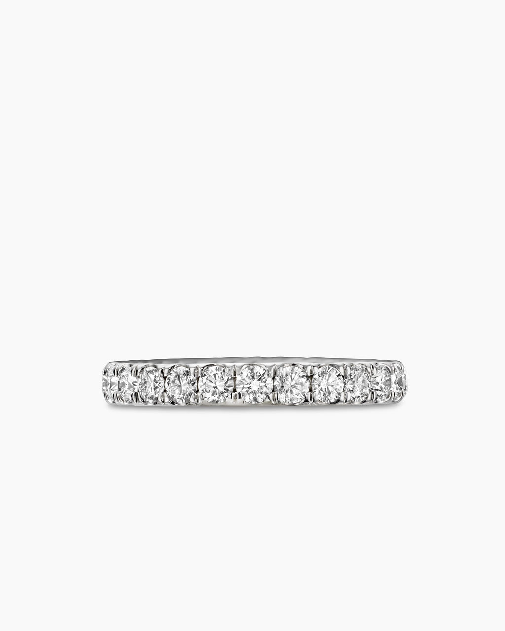 DY Eden Band Ring in Platinum with Diamonds, 2.8mm