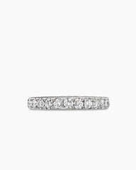 DY Eden Band Ring in Platinum with Diamonds, 2.8mm