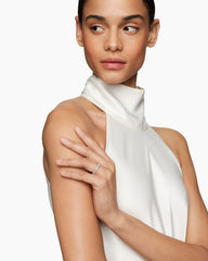 DY Eden Band Ring in Platinum with Diamonds, 2.8mm