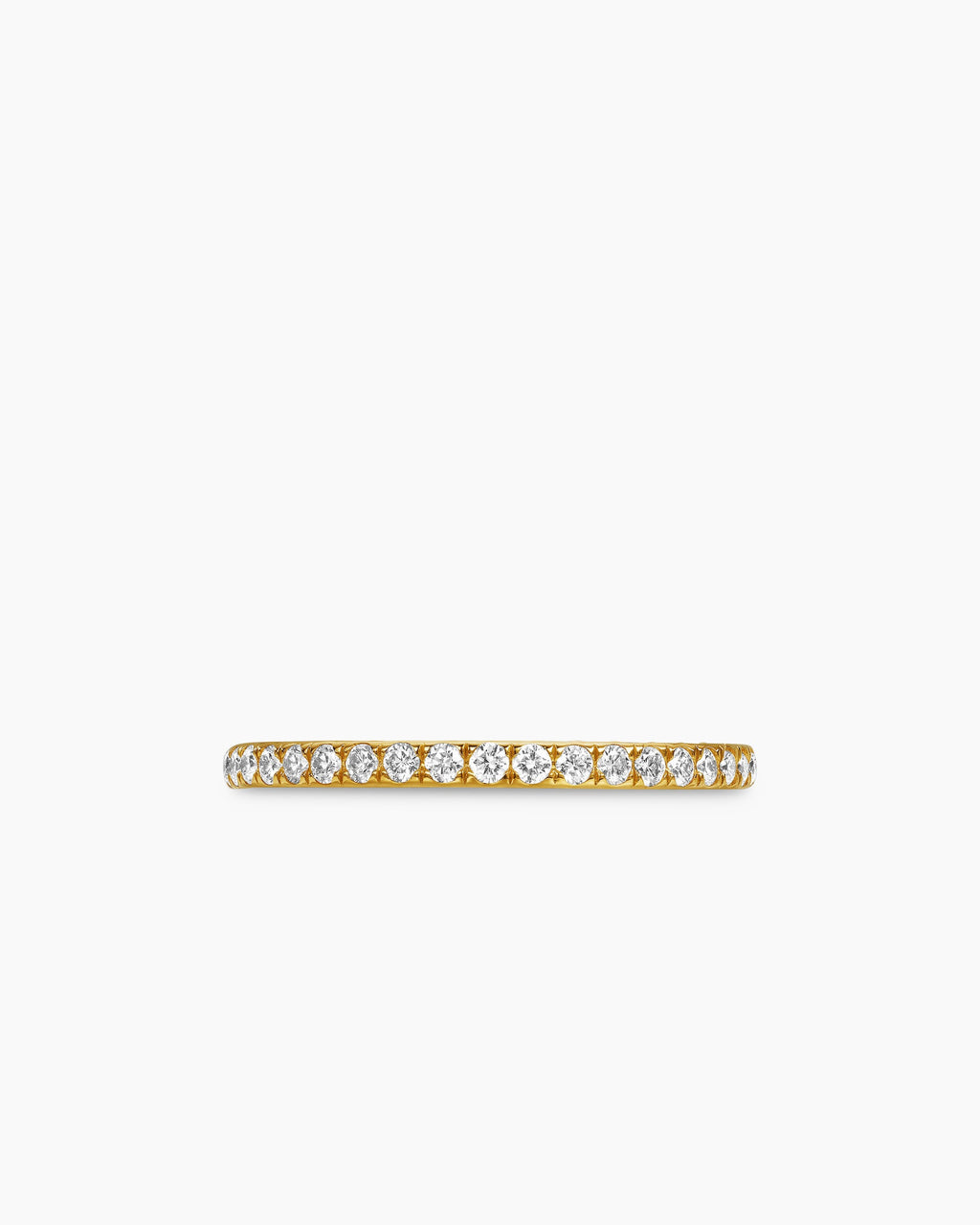 DY Eden Partway Band Ring in 18K Yellow Gold with Diamonds, 1.85mm