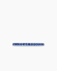 DY Eden Partway Band Ring in Platinum with Sapphires, 1.85mm