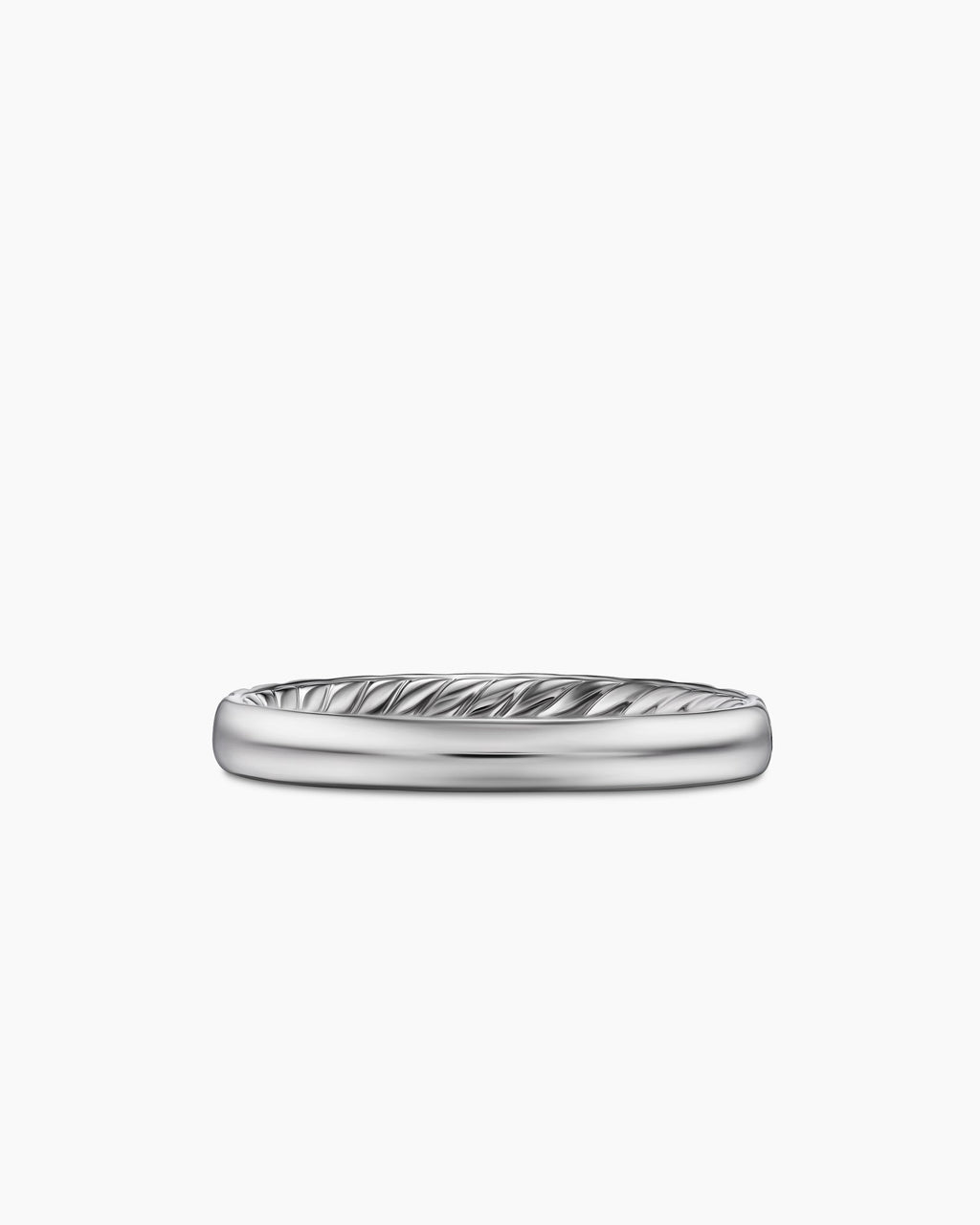 DY Eden Partway Band Ring in Platinum with Blue Sapphires, 2.8mm