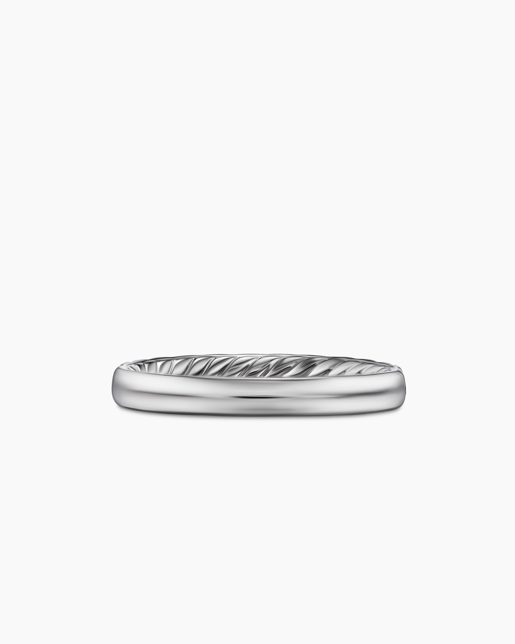 DY Eden Partway Band Ring in Platinum with Blue Sapphires, 2.8mm
