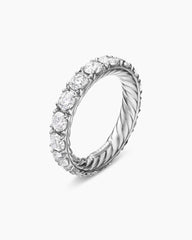 DY Eden Eternity Band Ring in Platinum with Diamonds, 3.9mm