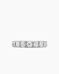 DY Eden Eternity Band Ring in Platinum with Diamonds, 3.9mm