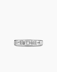 DY Eden Band Ring in Platinum with Baguette Diamonds, 4.8mm
