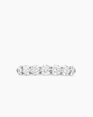 DY Eden Partway Band Ring in Platinum with Diamonds, 2.5mm