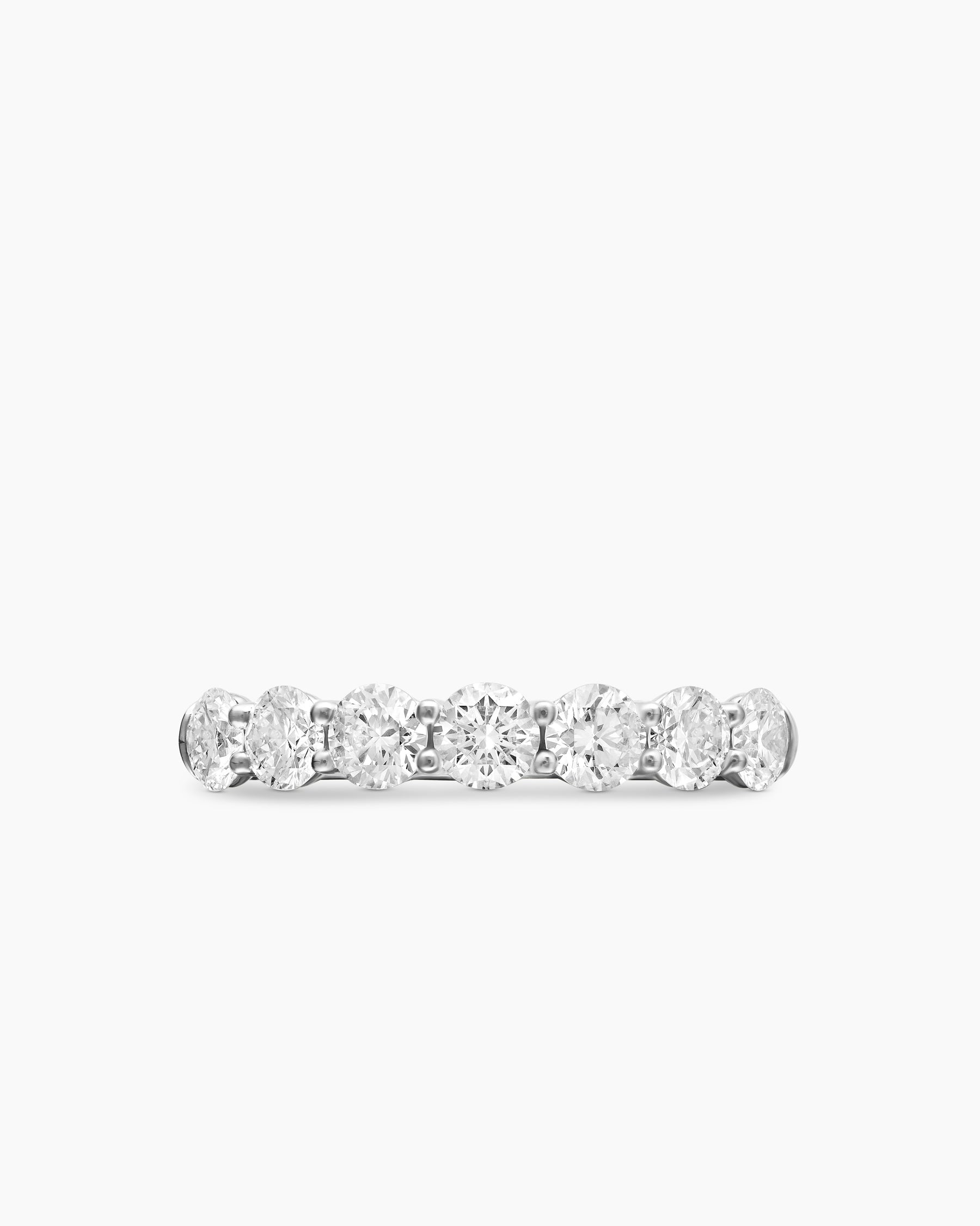 DY Eden Partway Band Ring in Platinum with Diamonds, 3.4mm
