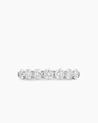 DY Eden Partway Band Ring in Platinum with Diamonds, 3.4mm