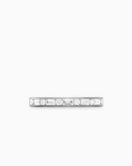 DY Eden Partway Alternating Diamond Band Ring in Platinum with Diamonds, 2.8mm