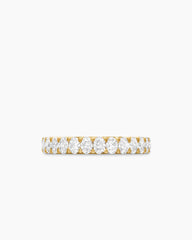 DY Eden Eternity Band Ring in 18K Yellow Gold with Oval Diamonds, 3.5mm