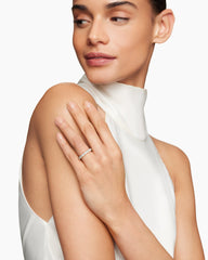 DY Eden Eternity Band Ring in 18K Yellow Gold with Oval Diamonds, 3.5mm