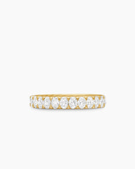 DY Eden Eternity Band Ring in 18K Yellow Gold with Oval Diamonds, 3.5mm