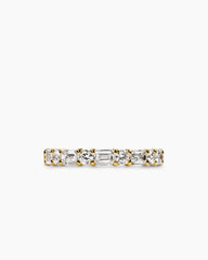 DY Infinity Alternating Band Ring in 18K Yellow Gold with Diamonds, 3.3mm